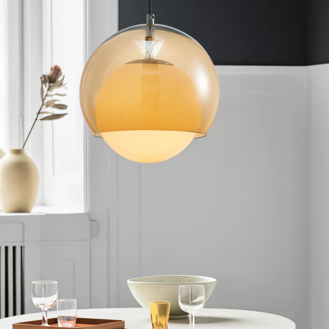 NovaLume Bauhaus Glass Pendant Light for Dining Rooms