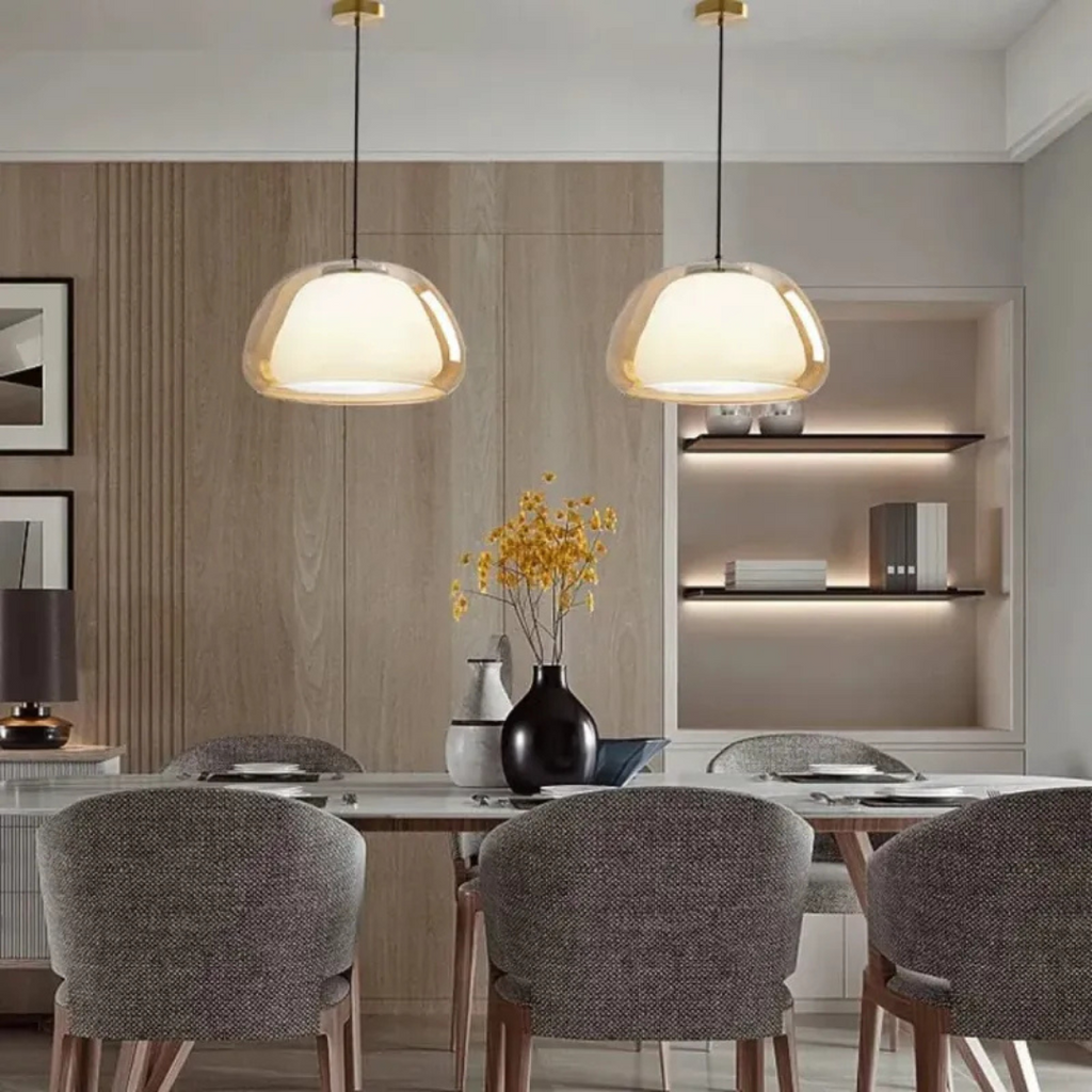 Lumeri | Modern Frosted Pendant for Living Room and Dining