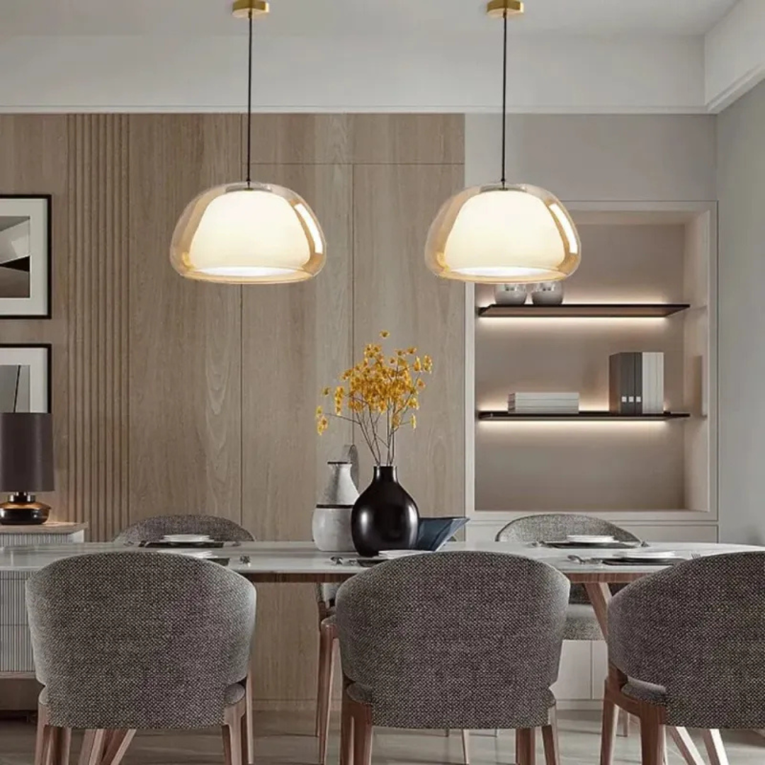 Lumeri | Modern Frosted Pendant for Living Room and Dining