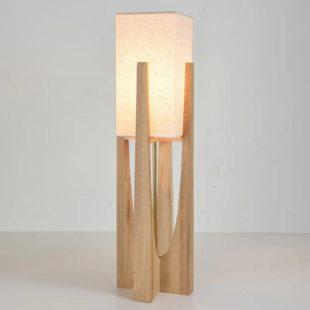 Miyara | Japanese Solid Wood Floor Lamp For Cozy Living