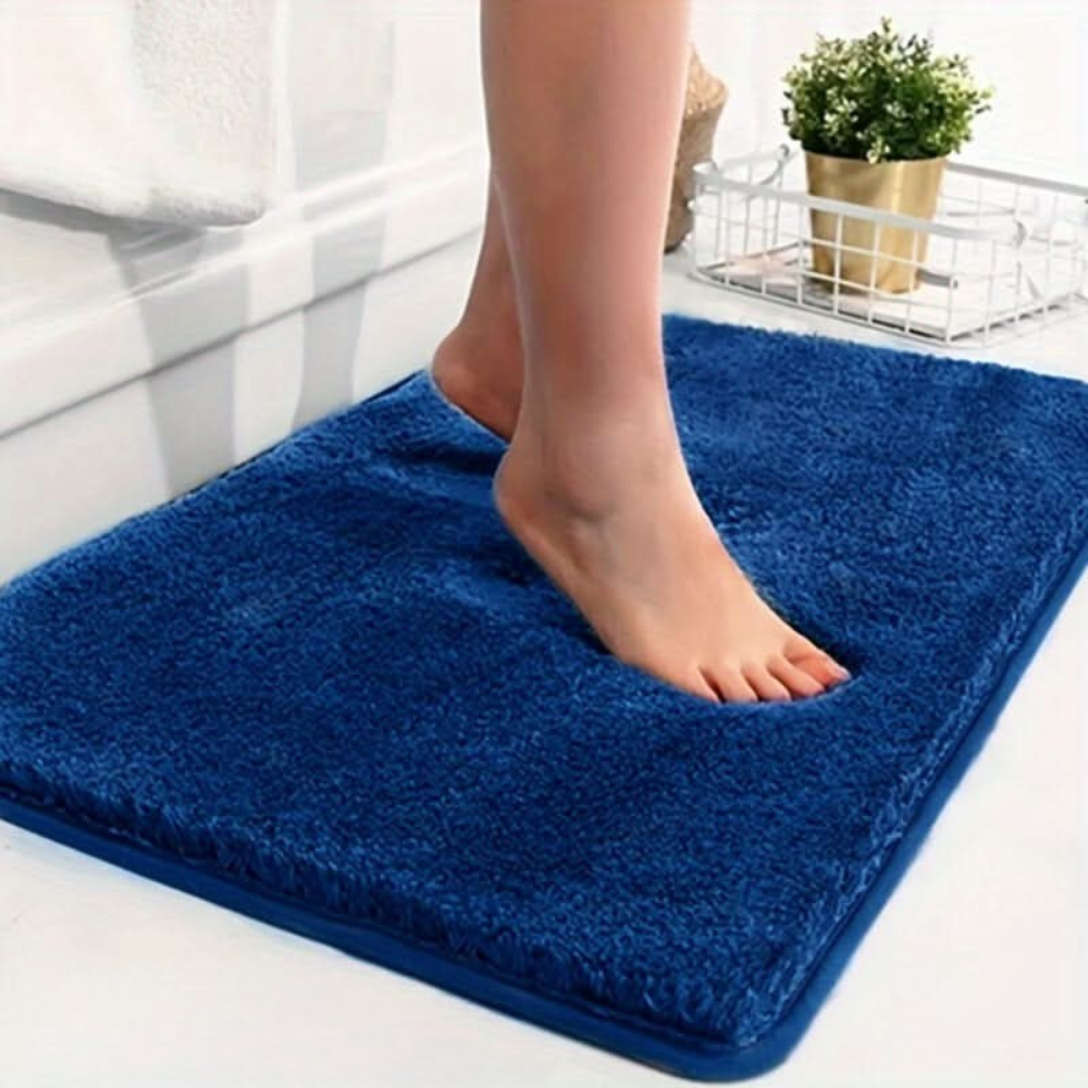 Elegant Soft Absorbent Non-Slip Bath Mat – Thick Comfort