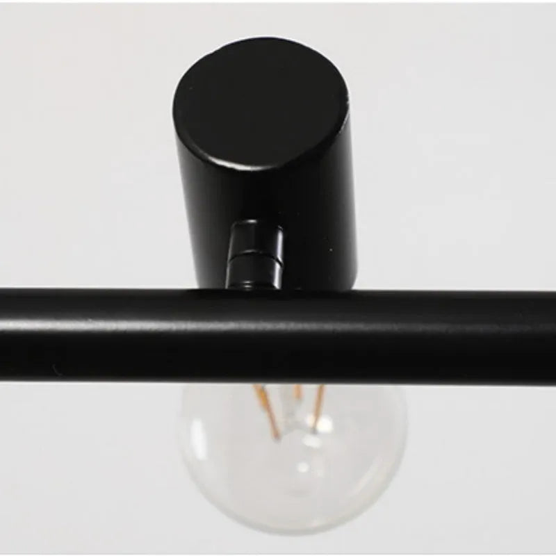 Epoch Vintage LED Chandelier Black Metal Dining/Living Room/Bar | ventumra