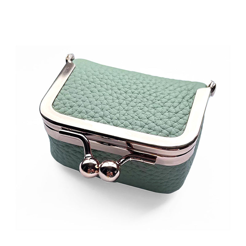 LuxeBox Mini-smykkeskrin — ekte skinn, gullspenne