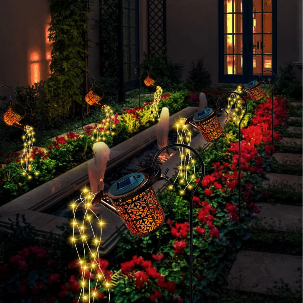 Luminara Solar Garden Lamp With Starry Outdoor Glow Effect