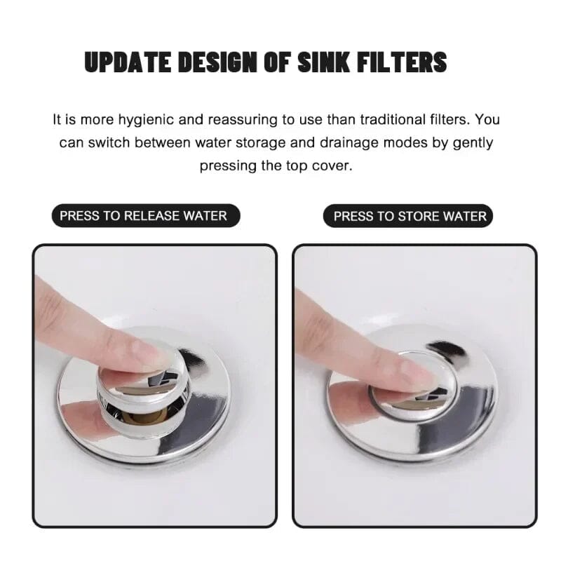 AquaGuard Stainless Steel Drain Strainer — Hair Catcher