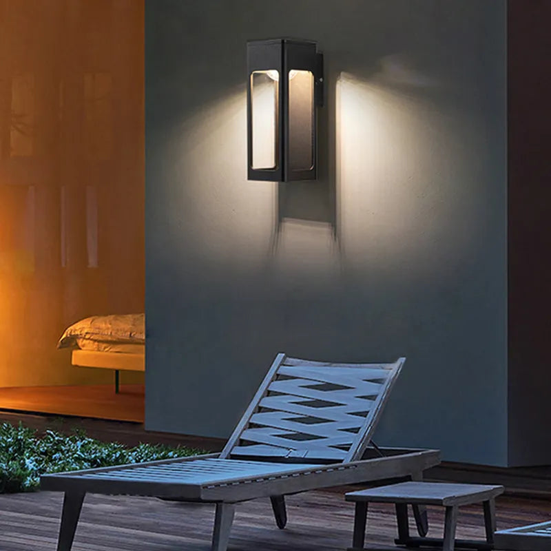 Solith Modern Waterproof Minimalist Geometric Outdoor Wall Light | ventumra