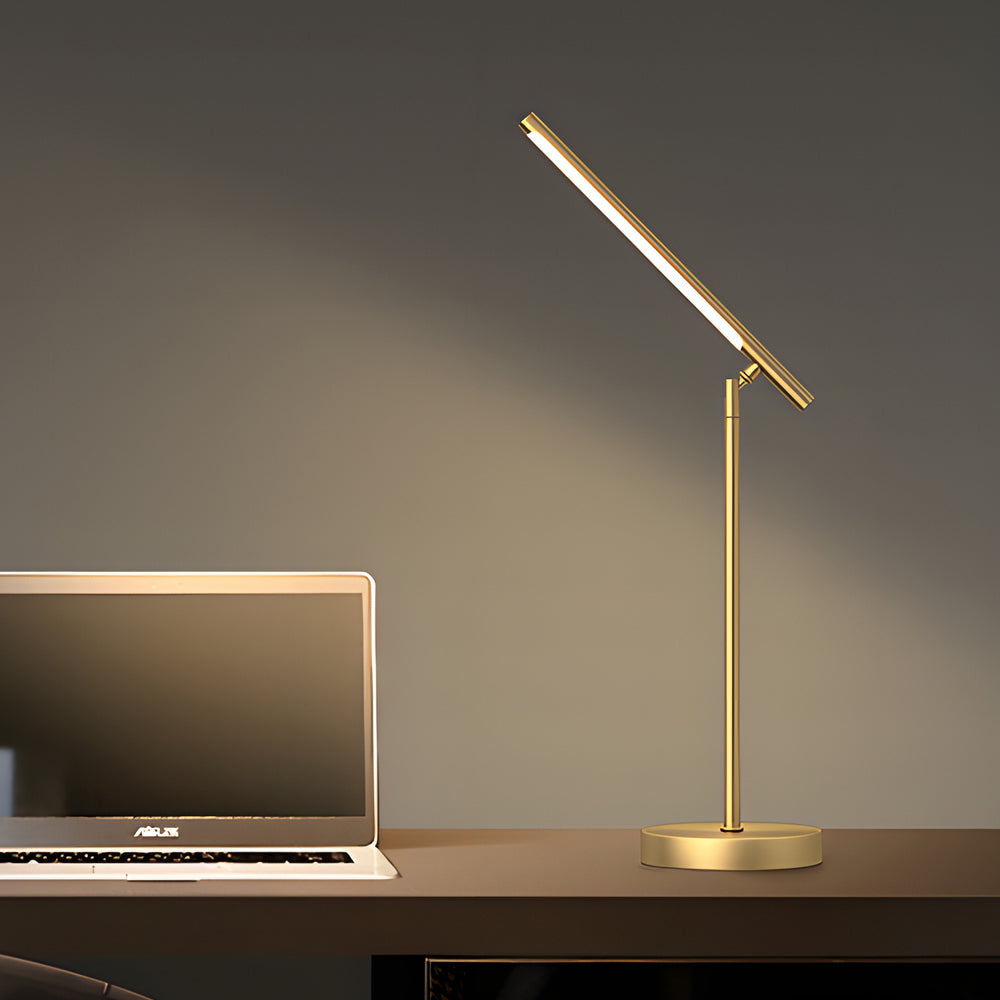 AuricLine | Modern Adjustable Brass & Copper LED Desk Lamp