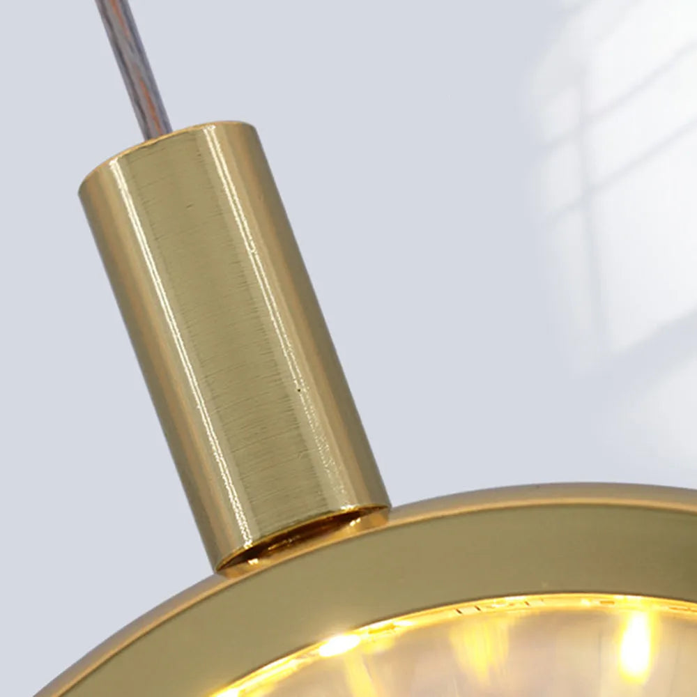 Kristy Morden Spherical Metal Pendant Light, Gold | ventumra
