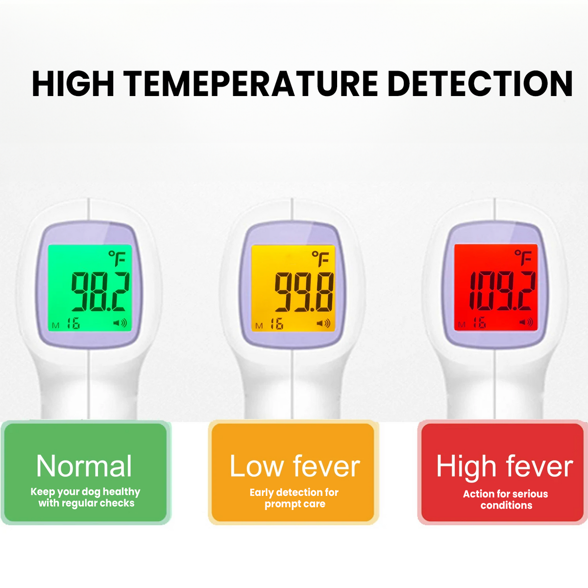Contactless Infrared Dog Thermometer — One-Click Fast Reading