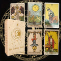 Traditionell tarotkortlek — 78 illustrerade kort för läsningar