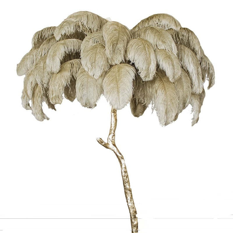 O'Moore Nordic Luxury Unique Ostrich Feather Floor Lamp/Table Lamp | ventumra