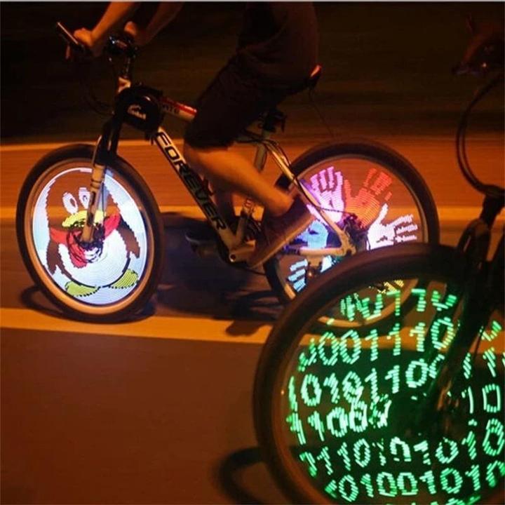 Éclairage LED 3D pour rayons de vélo LuminBike — 14 LED RGB