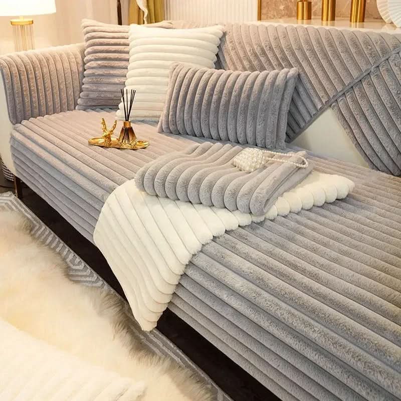 NovaGuard Polyester Sofa Cover — Waterproof Surface and Non-Slip Backing