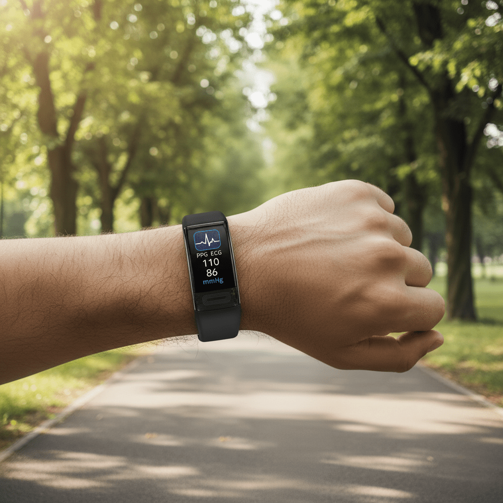 PulseBridge One Fitness- und Gesundheitsarmband – Kontinuierliche Herzfrequenz- und Aktivitätsüberwachung