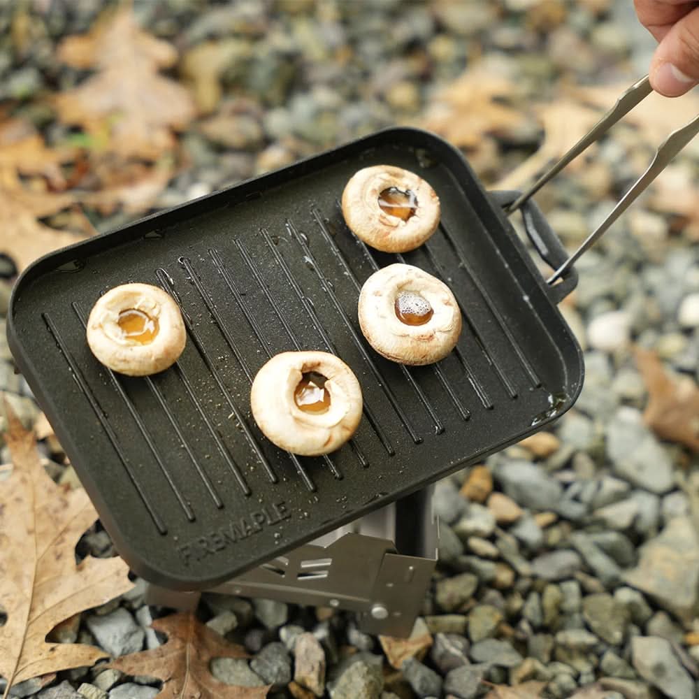 TrailForge Portable Mini Grill Plate Set — Outdoor Cooking Kit