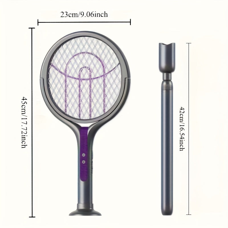 Electric Insect Killer Zapper — Extendable Handle, 2-in-1
