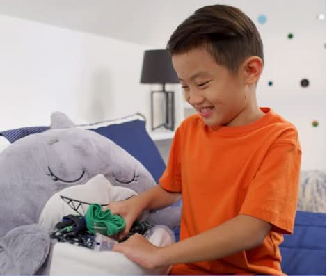 CuddleQuest Kuscheltier-Schlafsack in voller Größe, 2-in-1 wandelbar