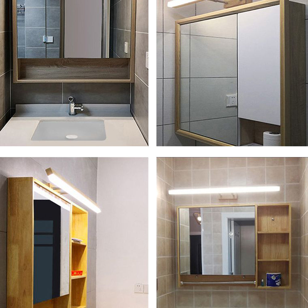 Muto Classic Wood Stretchable Mirror Vanity Bathroom Wall Lamp | ventumra