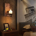 Epoch Wall Lamp Rectangular Vintage, Wood/Metal, Bedroom | ventumra