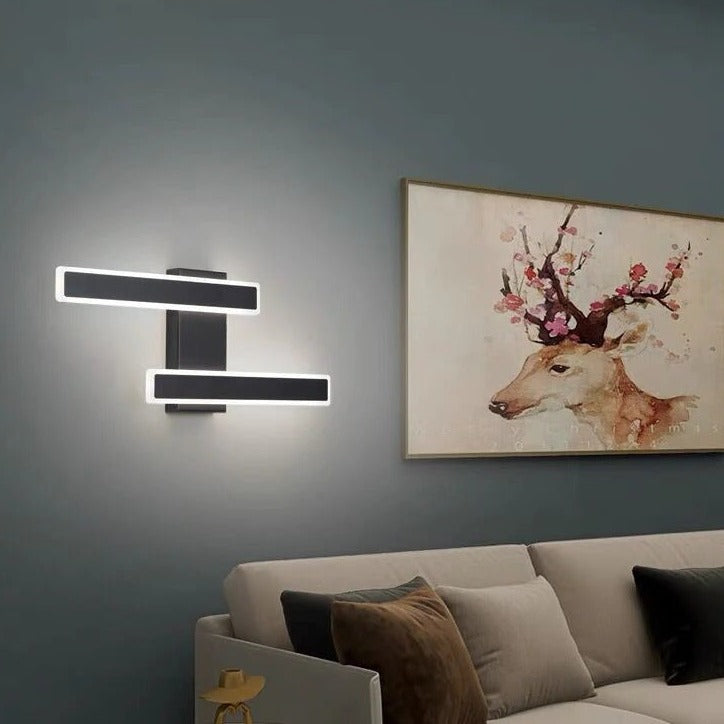Stripe Pattern LED Wall Lamp for Hallways and Living Areas