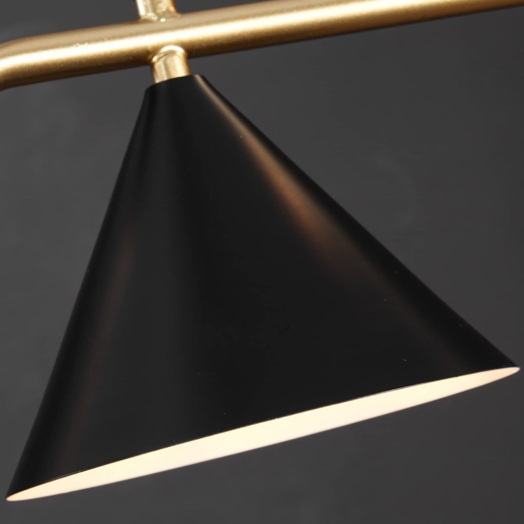 Arisha Modern LED Pendant Light Black/Gold Glass Living Room/Bedroom | ventumra