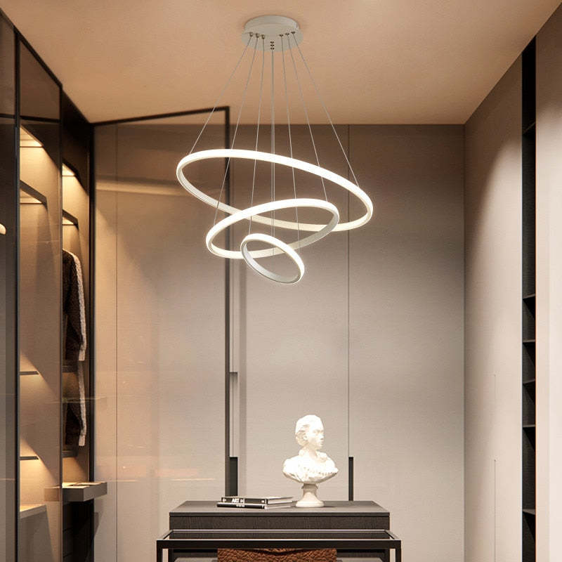 Zin Modern Ring Pendant Light, 2/3/4 Rings | ventumra