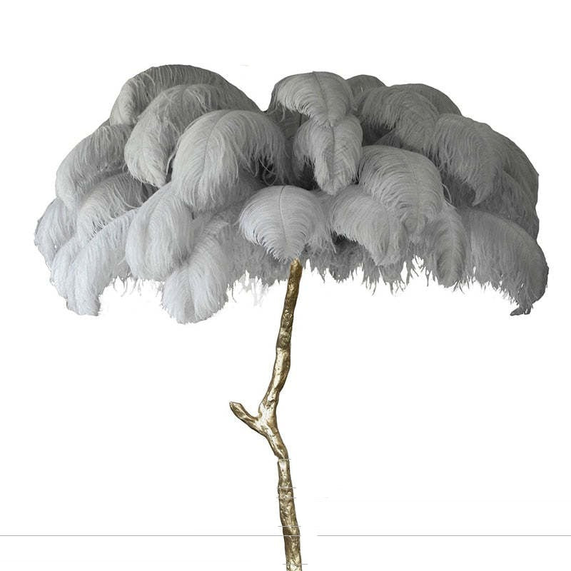 O'Moore Nordic Luxury Unique Ostrich Feather Floor Lamp/Table Lamp | ventumra