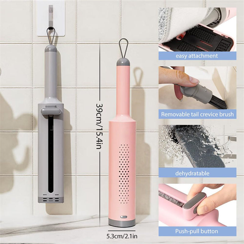 Compact Self-Cleaning Mop with Quick-Dry Slider System