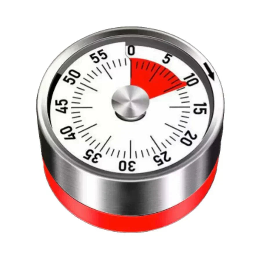 ZeitMeister Stainless Steel Kitchen Timer — 60-Minute Dial