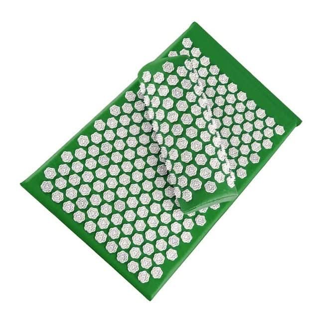 CalmFlow Acupressure Yoga Mat and Cushion Set — High-Density Contoured Node Design