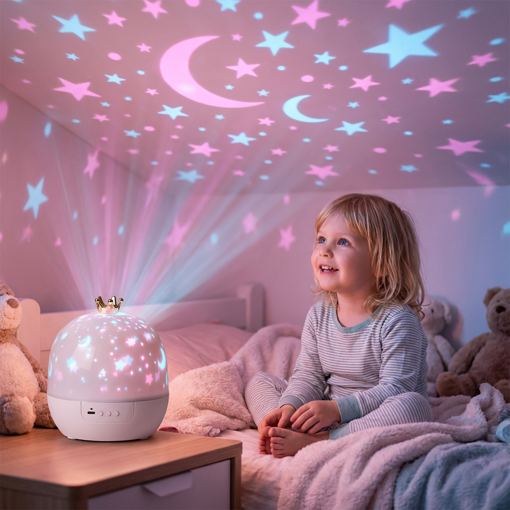 2-in-1 Kids' Night Light & Soothing Dream Projector