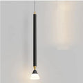 Auri Linear Metal Pendant Light Bedside, Black & Gold | ventumra