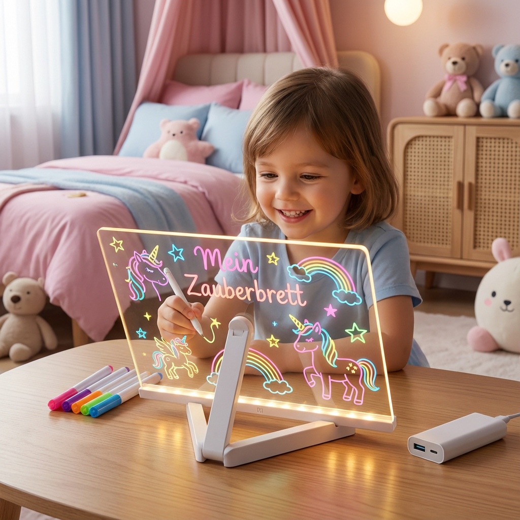 Kids' LED Drawing Board — Luminous Light-Up Creativity Pad
