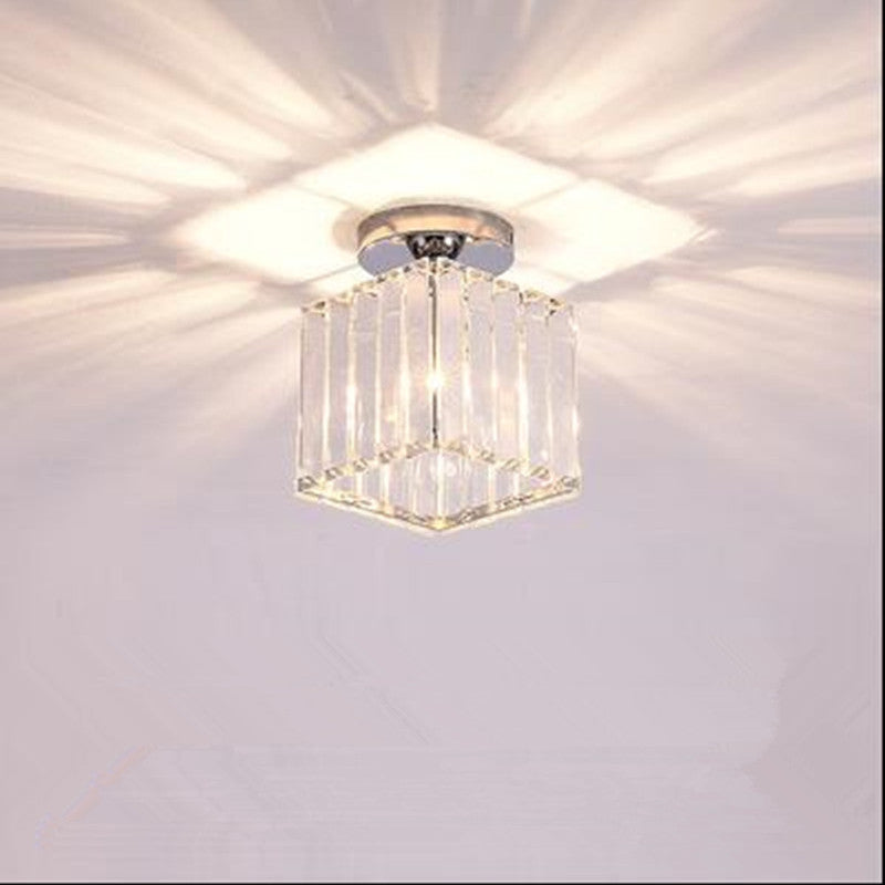 Stonel Modern Metal/Crystal Ceiling Light, 3 Colors - Neutralighting