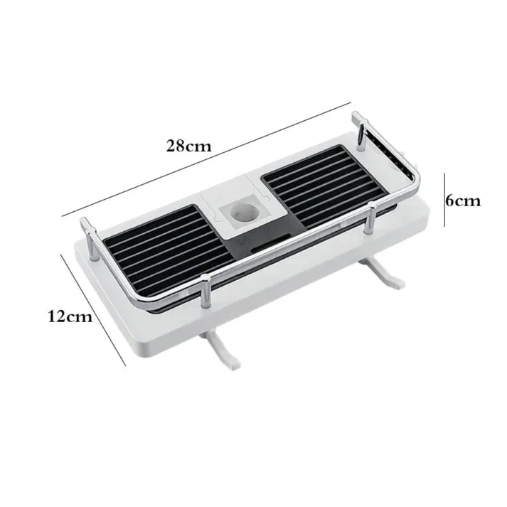 AquaSpace veggmontert dusjorganisator — oppbevaring uten boring
