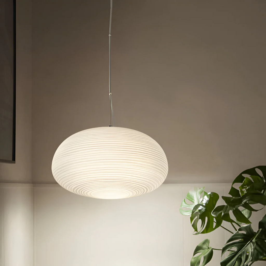 Svela | Scandinavian Opal Glass Pendant Lamp For Dining