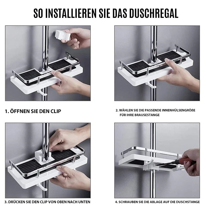 AquaStorage Bathroom Shower Caddy — Rust-Proof Storage Shelf