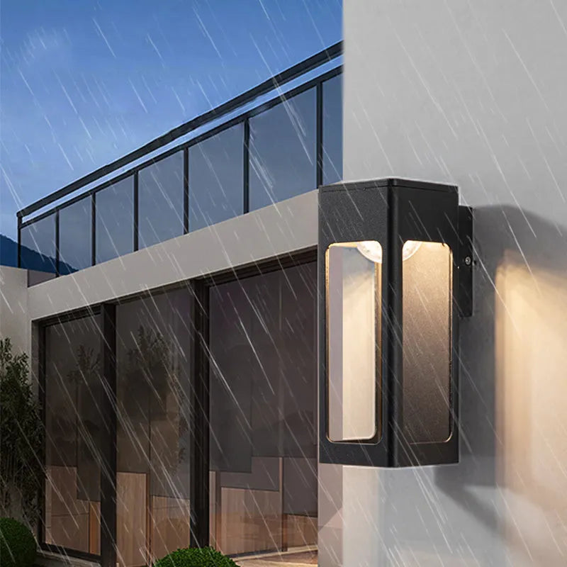Solith Modern Waterproof Minimalist Geometric Outdoor Wall Light | ventumra