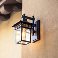 Kirrea Black Outdoor Wall Lamp For Elegant Garden Lighting