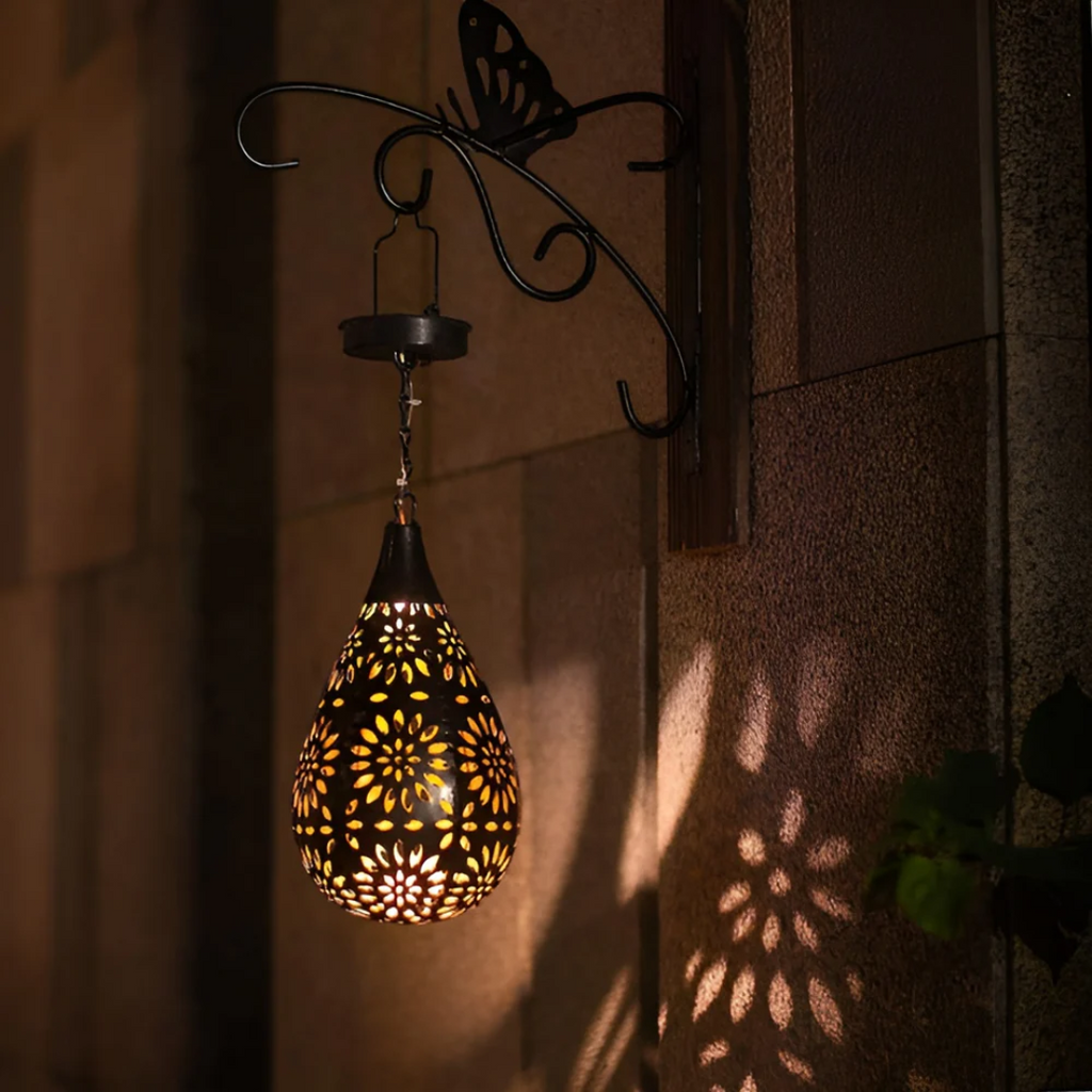 Auraleon Luxury Black Solar Garden Lamp Waterproof Led