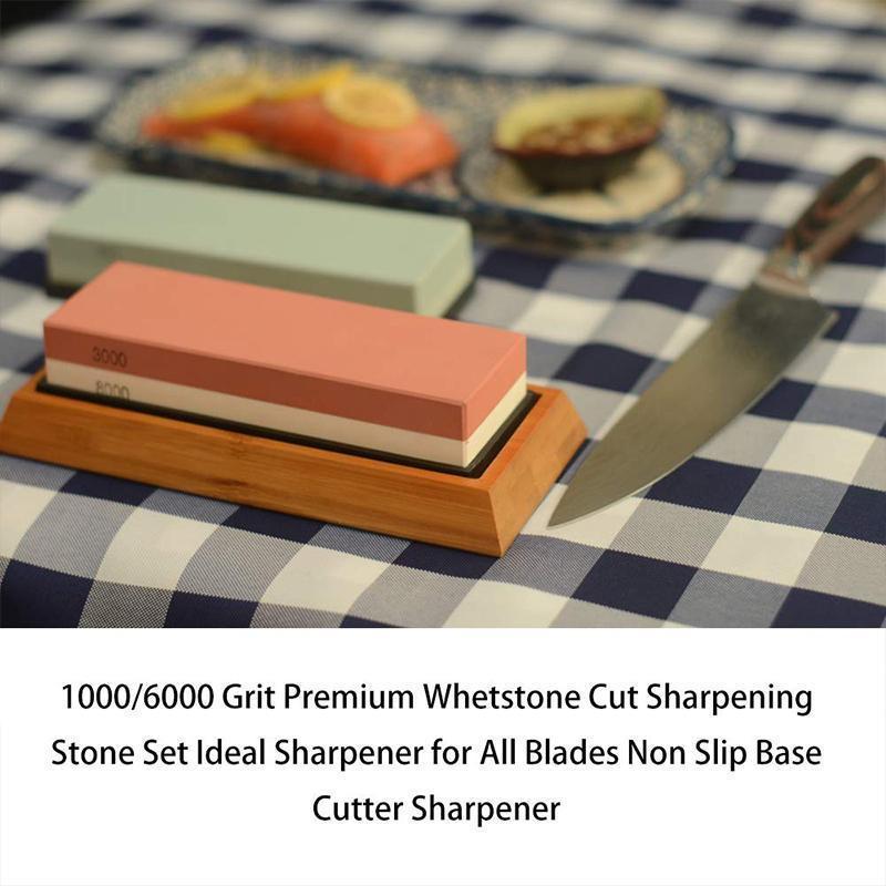 SharpeningPro Two-Sided Sharpening Stone Set — Water-Cooled