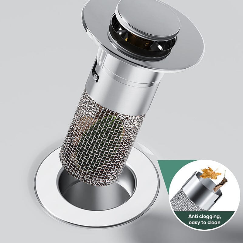 AquaGuard Stainless Steel Drain Strainer — Hair Catcher