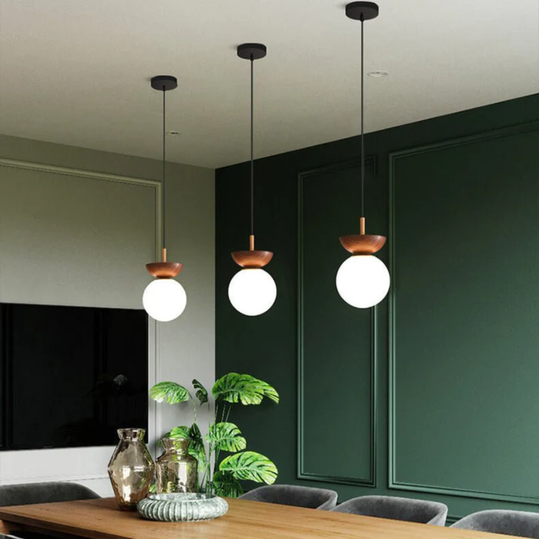Hinode Japanese Style Dining Pendant Lamp With 3 Colors