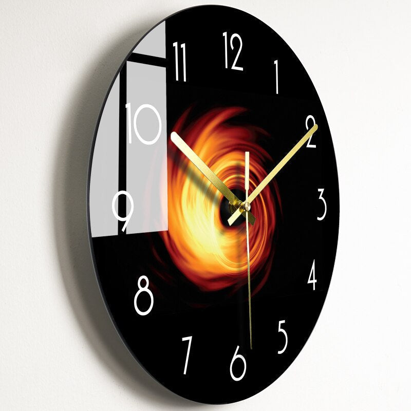 Classic Glass Wall Clock — Elegant Modern Room Accent