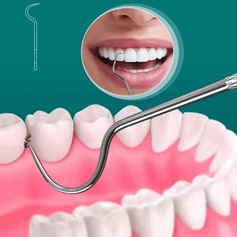 Conjunto Dentisafe de 7 peças para limpeza dentária em aço inoxidável