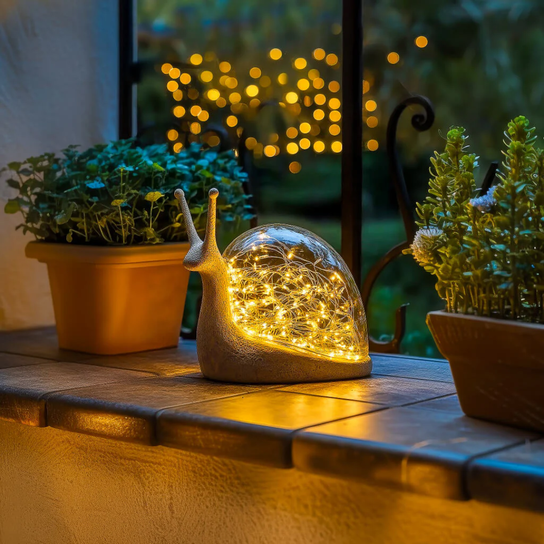 Lunara Snail Outdoor Lamp Weather Resistant Garden Light