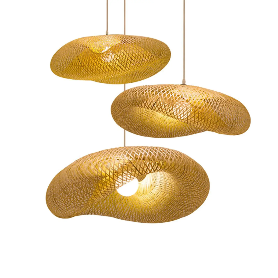 Liora Bamboo Pendant Lamp for Living Room and Dining Table