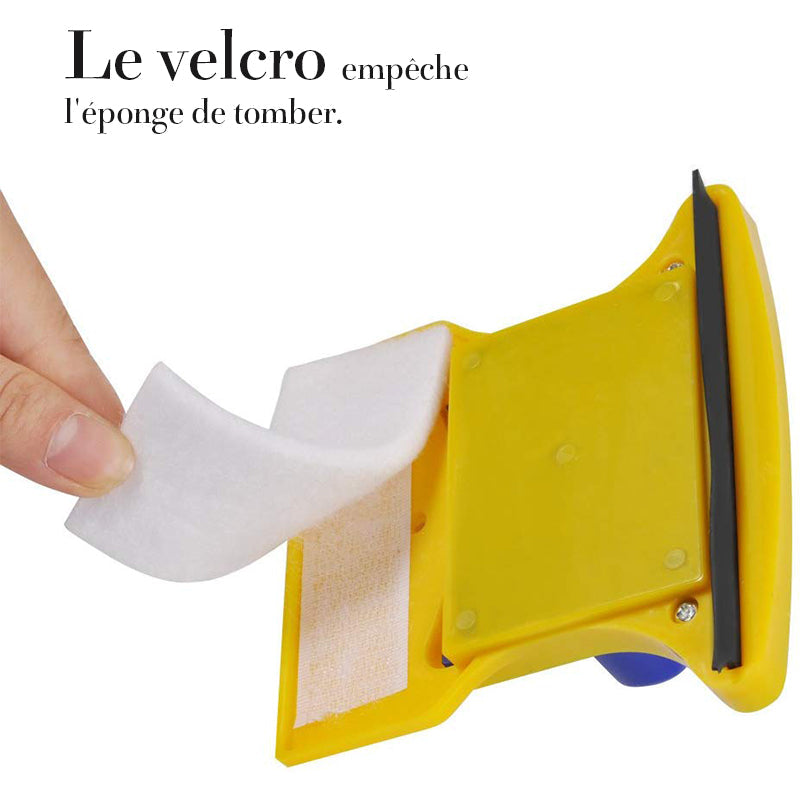 Curățător magnetic pentru ferestre, cu două fețe - unealtă pentru geamuri cu panouri duble