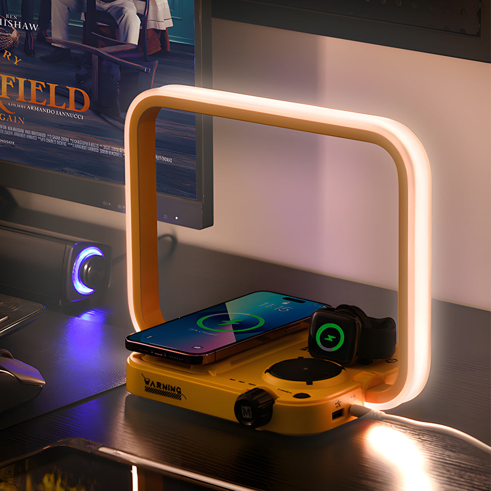 LumaCore 3-In-1 RGB Wireless Charging Desk Lamp With Timer
