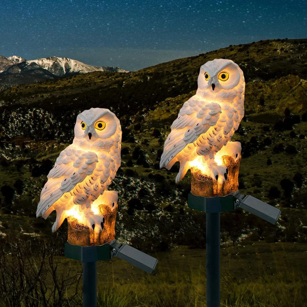 Lunara Solar Owl Garden Lamp For Outdoor Ambient Lighting